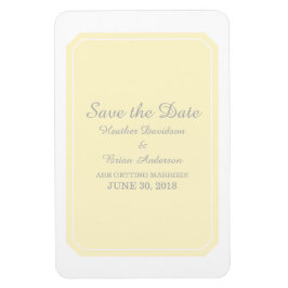 Íman Amarelo Simplesmente Elegante Salve a Data