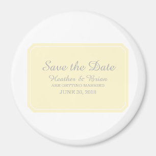 Íman Amarelo Simplesmente Elegante Salve a Data