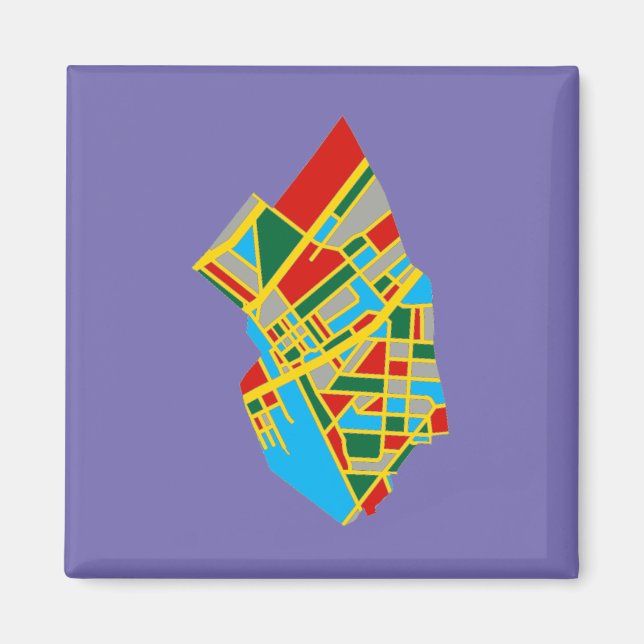 Íman Ambler, PA Map Magnet (Frente)