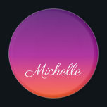 Íman Ambre de gradiente roxo, rosa e laranja<br><div class="desc">Ambre de gradiente roxo,  rosa e laranja</div>