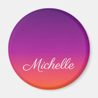 Ambre de gradiente roxo, rosa e laranja