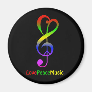Íman Ame a paz, hippie treble clef