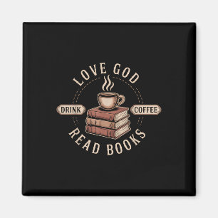 Íman Ame Deus Beba Café Leia Livros Amantes Vintage Ch