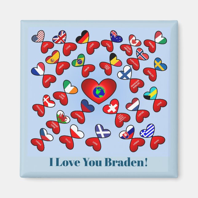 Íman Ame diferentes línguas ao redor do mundo (Frente)