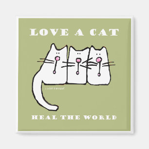 Íman Ame gatinhos de um gato três