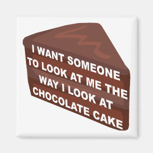 Íman Ame-Me Como Chocolate Bake Engraçado Imã de gela