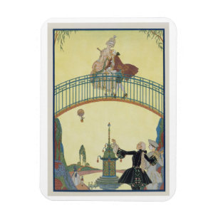 Íman Ame na ponte, ilustração para 'Fetes Galant