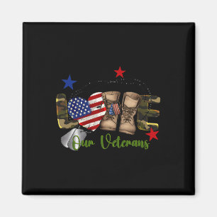 Íman Ame o Dia dos Nossos Veteranos Orgulhosa Bandeira 