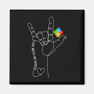 Íman Ame o Mês de Conscientização do Autismo Sem Palavr