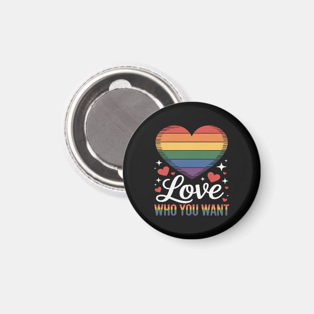 Íman Ame Quem Você Quer Orgulho Gay LGBT (Front/Back)