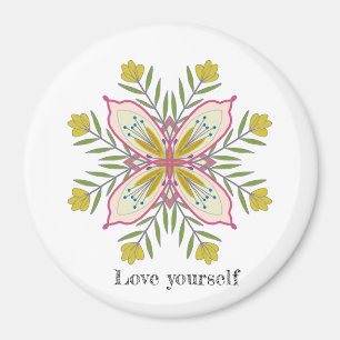 Íman Ame-se Mandala Floral