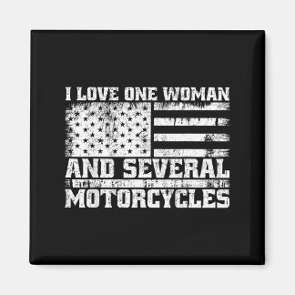 Íman Ame Uma Mulher e Várias Motocicletas Biker Diverti