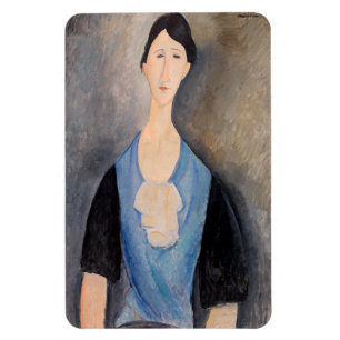 Íman Amedeo Modigliani - Jovem Mulher de Azul