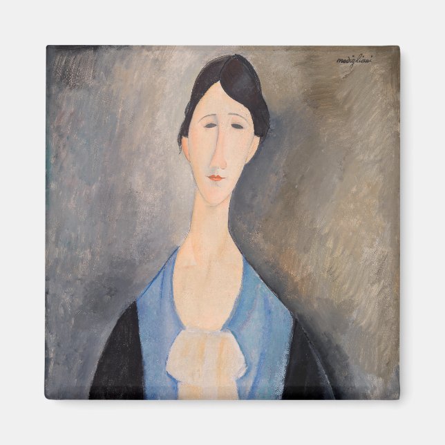 Íman Amedeo Modigliani - Jovem Mulher de Azul (Frente)