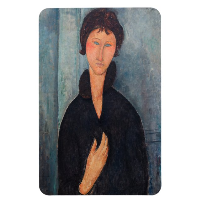 Íman Amedeo Modigliani - Mulher com Olhos Azuis (Vertical)
