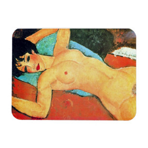 Íman Amedeo Modigliani - mulher de reclinação
