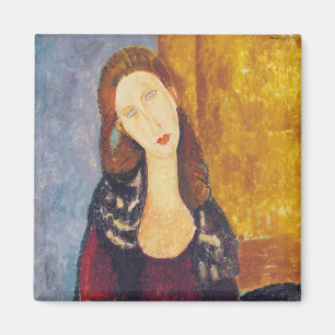 Íman Amedeo Modigliani - Retrato Jeanne Hebuterne #2