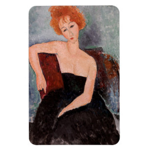 Íman Amedeo Modigliani - Vestido da Noite Ruiva