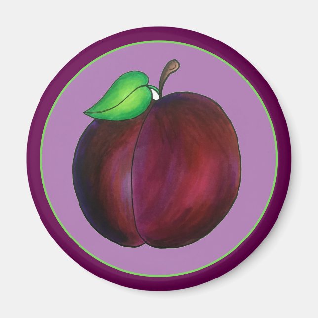 Íman Ameixas Ripas Verão Fruta (Frente)