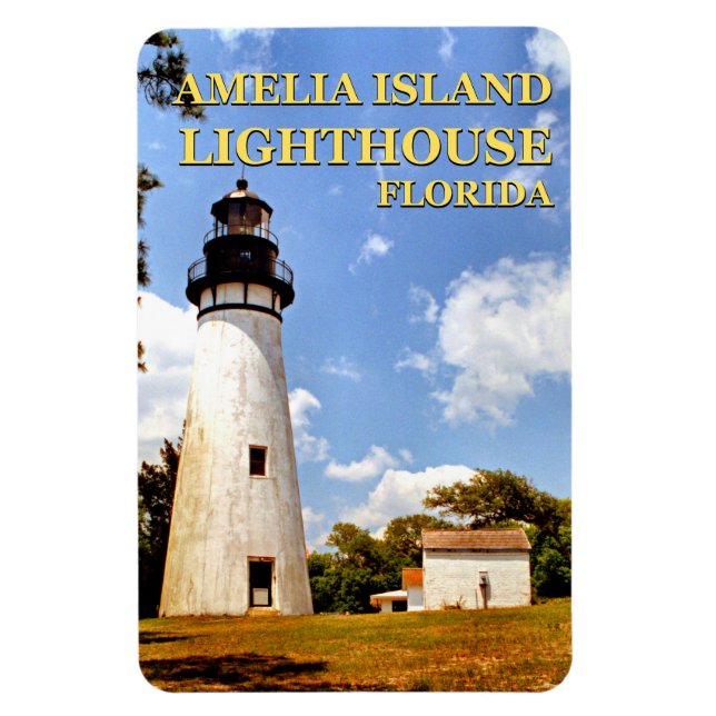 Íman Amelia Island Lighthouse, Flórida Flexi Magnet (Vertical)