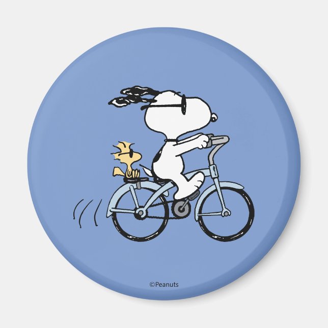 Íman Amendoins | Bicicleta Snoopy & Woodstock (Frente)