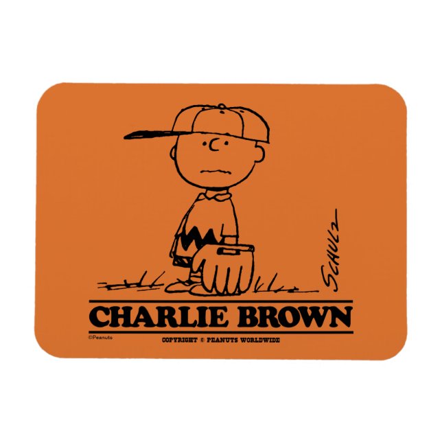 Íman Amendoins | Charlie Brown Jogando Bola (Horizontal)