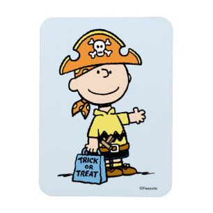 Íman Amendoins Charlie Brown Pirata Halloween