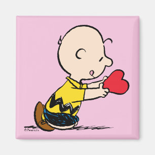 Íman Amendoins Dia de os namorados Charlie Brown Red