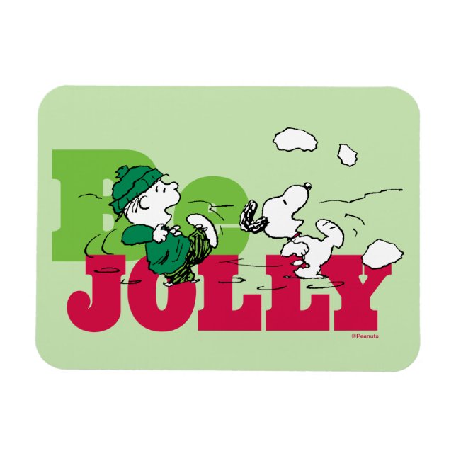 Íman Amendoins | Linus & Snoopy Be Jolly (Horizontal)