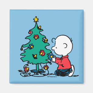Íman Amendoins Luzes de Natal Charlie Brown