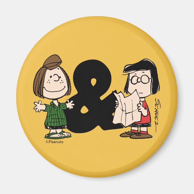 Íman Amendoins | Peppermint Patty & Marcie (Frente)