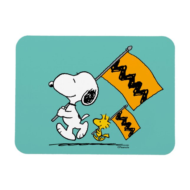 Íman Amendoins | Sinalizadores de Snoopy & Woodstock (Horizontal)