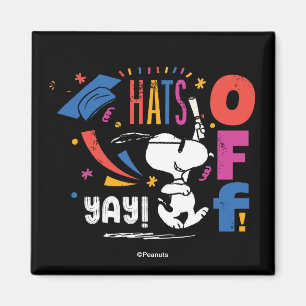 Íman Amendoins Snoopy Chapéu Baixado Para Você Graduaçã