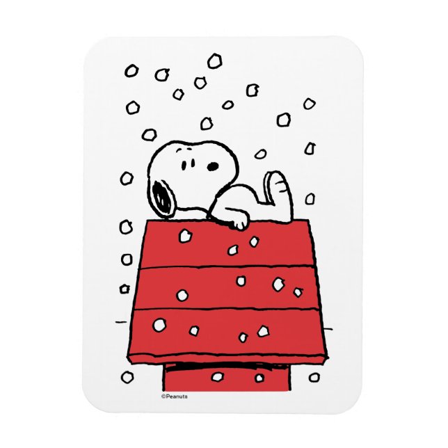 Íman Amendoins | Snoopy Doghouse Snowflakes (Vertical)
