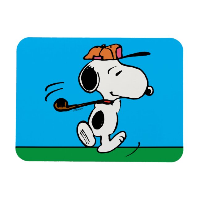 Íman Amendoins | Snoopy Golf Swing (Horizontal)