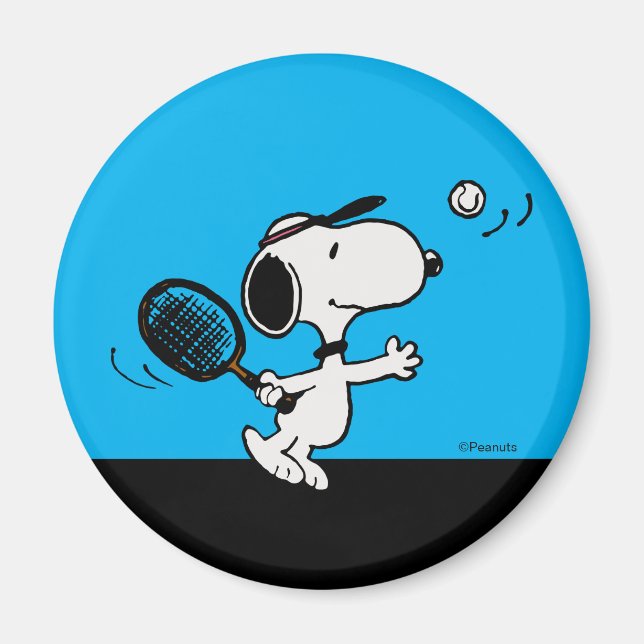 Íman Amendoins | Snoopy Plays Tênis (Frente)