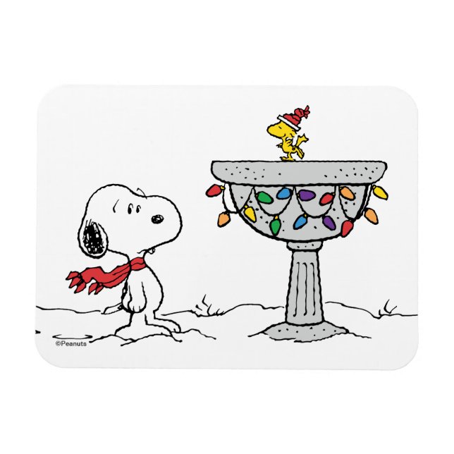 Íman Amendoins | Snoopy & Woodstock congelado (Horizontal)