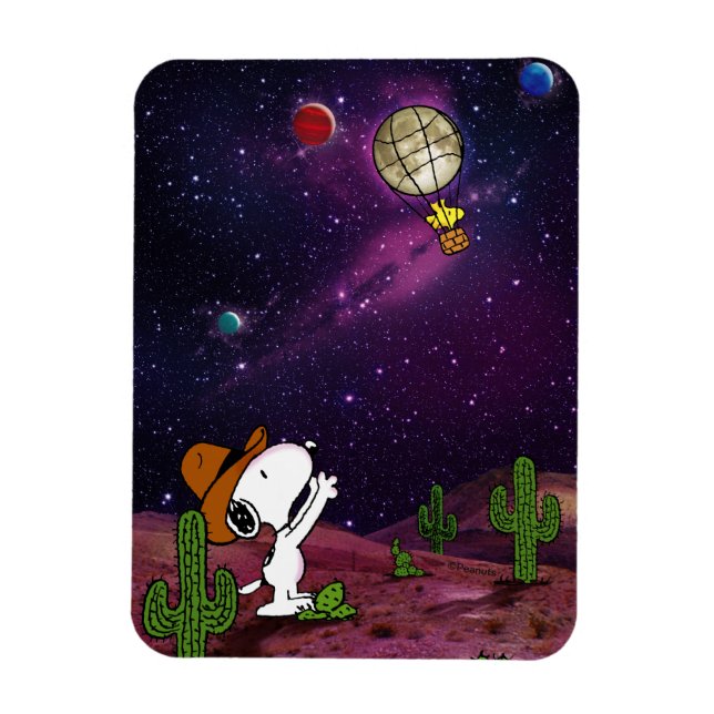 Íman Amendoins | Snoopy & Woodstock Cowboy (Vertical)