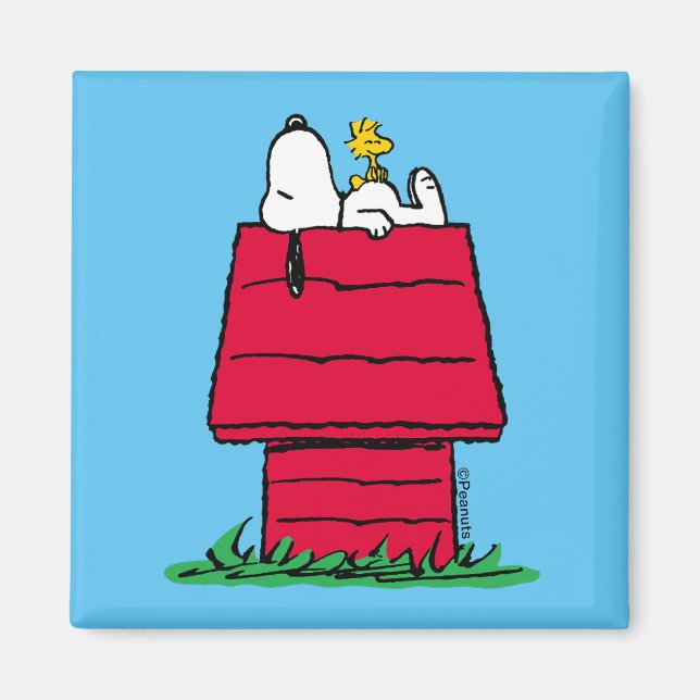 Íman Amendoins | Snoopy & Woodstock Doghouse (Frente)