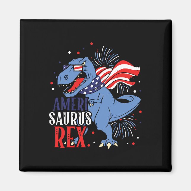 Íman Ameri Saurus Rex 4 de Julho Independência de Dinos (Frente)