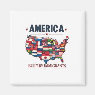 Íman América construída por imigrantes patrióticos amer