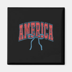 Íman America Coquete Laço 4 de Julho EUA Menina America