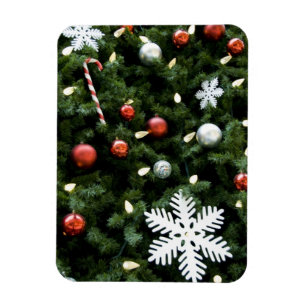 Íman America do Norte. Decorações do Natal na árvore