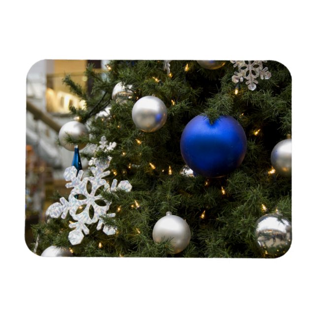Íman America do Norte. Decorações do Natal na árvore (Horizontal)