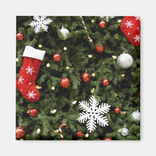 Íman America do Norte. Decorações do Natal na árvore. 2