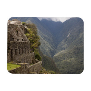 Íman América do Sul, Peru, Machu Picchu. Ruínas de pe