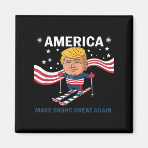 Íman America Make Skiing Excelente Novamente Donald Tru
