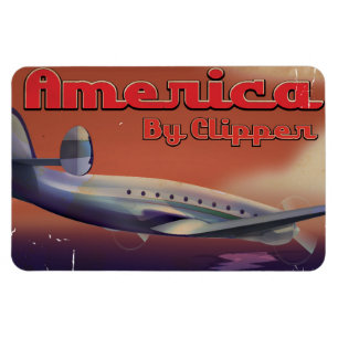 Íman América por Clipper viagens vintage