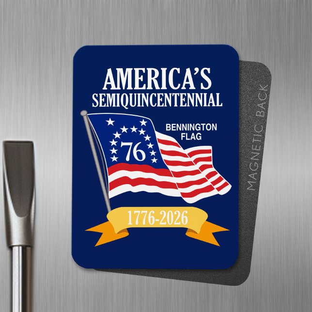Íman America Semiquincentenal 1776-2026 EUA 250 (USA 250 Magnet - Celebrate America)