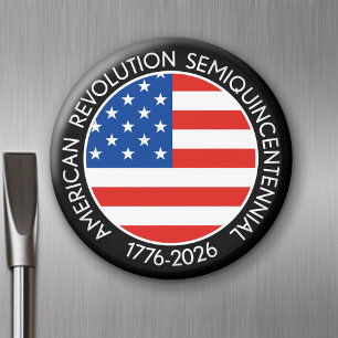 Íman America Semiquincentenário 1776-2026 EUA 250 Bande